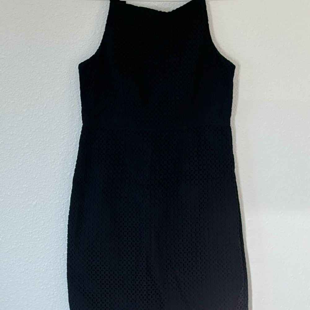 EUC JCrew Navy sleeveless mini dress